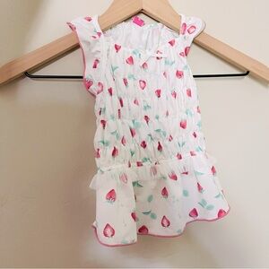🌻NEW - Small Strawberry Ruffle Dress from Japan